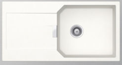 SHOCK CRISTALITE MANHATTAN 30100-1301 SUPERWHITE Νεροχύτης Κουζίνας Γρανίτης 100X51