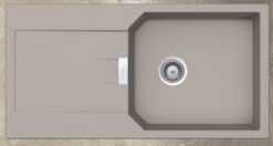 SHOCK CRISTALITE MANHATTAN 30100-1451 CONCRETE BETON Νεροχύτης Κουζίνας Γρανίτης 100X51