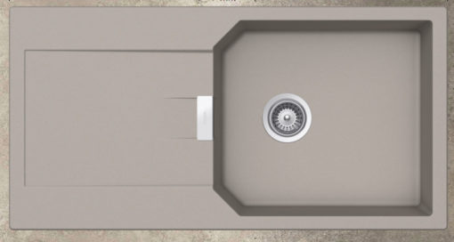 SHOCK CRISTALITE MANHATTAN 30100-1451 CONCRETE BETON Νεροχύτης Κουζίνας Γρανίτης 100X51