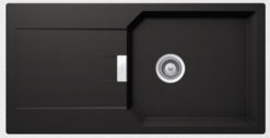 SHOCK CRISTALITE MANHATTAN 30100-1401 NERO Νεροχύτης Κουζίνας Γρανίτης 100X51
