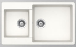 SHOCK CRISTALITE ELEMENT 31290-1301 SUPERWHITE Νεροχύτης Κουζίνας Γρανίτης 86X50