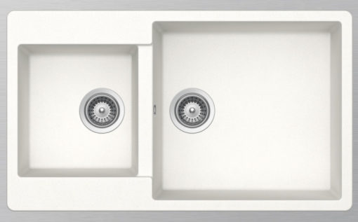 SHOCK CRISTALITE ELEMENT 31290-1301 SUPERWHITE Νεροχύτης Κουζίνας Γρανίτης 86X50