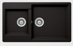 SHOCK CRISTALITE ELEMENT 31290-1401 NERO Νεροχύτης Κουζίνας Γρανίτης 86X50