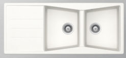 SHOCK CRISTALITE CITY 32300-1301 SUPERWHITE Νεροχύτης Κουζίνας Γρανίτης 116X50