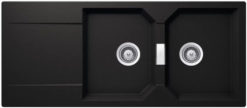 SHOCK CRISTALITE MANHATTAN 30300-1401 NERO Νεροχύτης Κουζίνας Γρανίτης 116X51