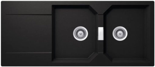 SHOCK CRISTALITE MANHATTAN 30300-1401 NERO Νεροχύτης Κουζίνας Γρανίτης 116X51
