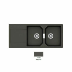 SHOCK CRISTALITE MANHATTAN 30300-1421 ASPHALT Νεροχύτης Κουζίνας Γρανίτης 116X51