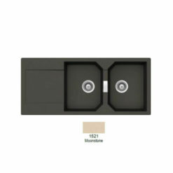SHOCK CRISTALITE MANHATTAN 30300-1521 MOONSTONE Νεροχύτης Κουζίνας Γρανίτης 116X51
