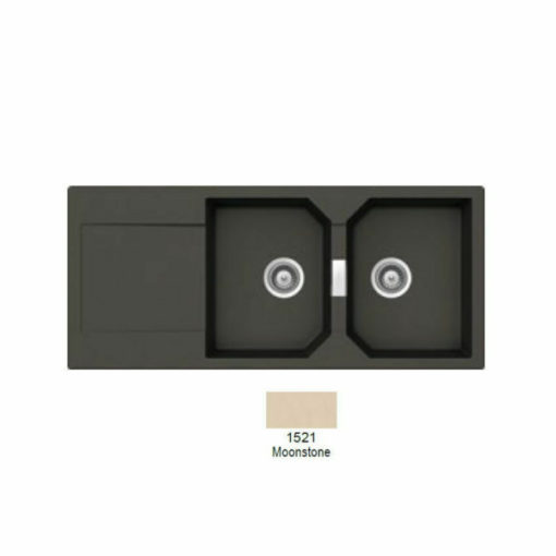 SHOCK CRISTALITE MANHATTAN 30300-1521 MOONSTONE Νεροχύτης Κουζίνας Γρανίτης 116X51