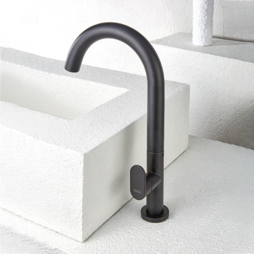 Μπαταρία Νιπτήρος Υψηλή SLIM BLACK MATT 500041-400 ARMANDO VICARIO - Image 3