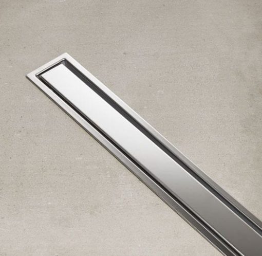 Σχάρα Κανάλι Ντους 80cm INOX για Τοποθέτηση Πλακάκι