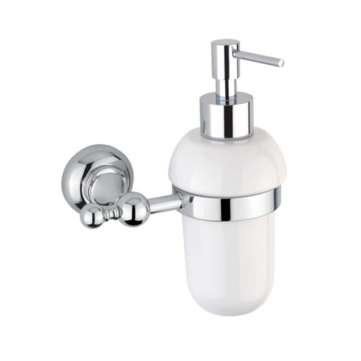 Επίτοιχος Διανομέας 125ml, με white μπουκάλι πορσελάνης VICTORIA CHROME 624-100 PERFORMA