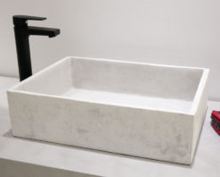 Νιπτήρας Μπάνιου Επικαθήμενος Πέτρινος ROCK WHITE 52X38