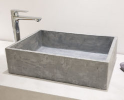 Νιπτήρας Μπάνιου Επικαθήμενος Πέτρινος ROCK GREY 52X38