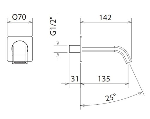 Στόμιο πλήρωσης μπανιέρας PROFILI PLUS 46244-100 LATORRE - Image 2