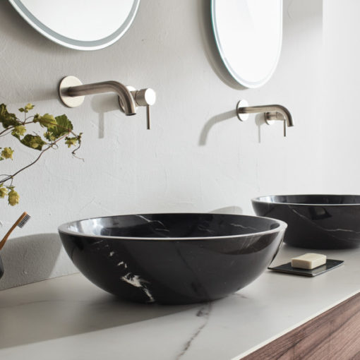 Νιπτήρας Μπάνιου MOLO marble DR45-400 (Φ45εκ.) FOSSIL - Image 2