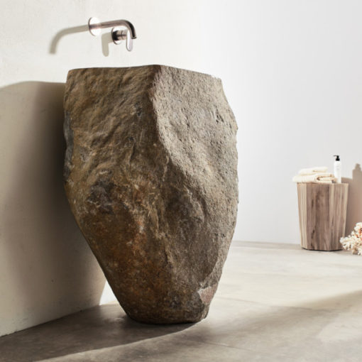 Νιπτήρας Μπάνιου VERO Riverstone RP90 (Φ40-75εκ.) FOSSIL - Image 2