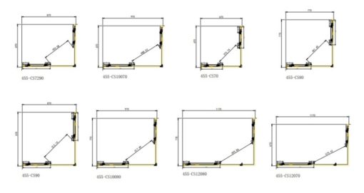 Καμπίνα γωνιακής εισόδου STARLET CORNER ENTRY CS7290F-100 (72X90εκ.) FABRIC - Image 3