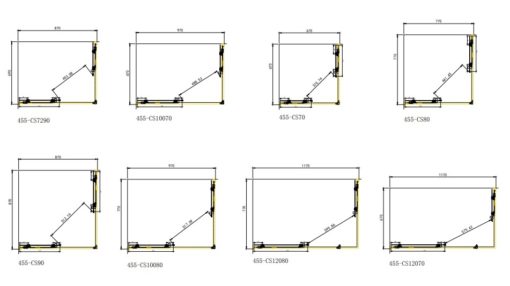 Καμπίνα γωνιακής εισόδου STARLET CORNER ENTRY CS10070T-100 (100X70εκ.) CLEAR - Image 2