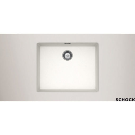 SHOCK CRISTALITE 55.6χ45.6εκ. MANHATTAN 30060U-1301 SUPERWHITE Νεροχύτης Κουζίνας Γρανίτης