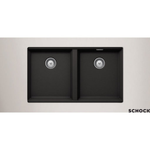 SHOCK CRISTALITE 75χ45.6εκ. MANHATTAN 30290U-1401 NERO Νεροχύτης Κουζίνας Γρανίτης