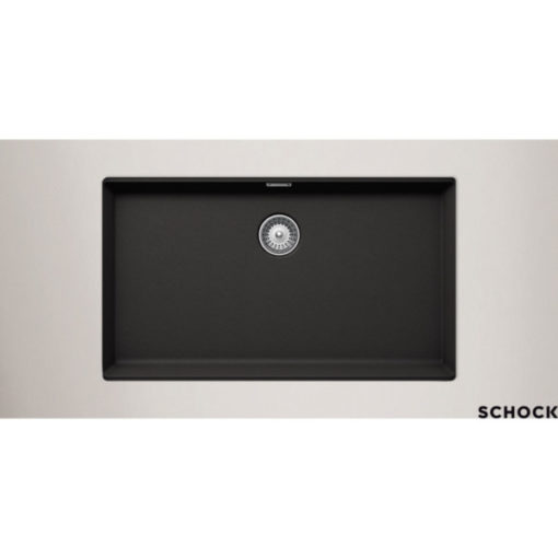 SHOCK CRISTALITE 75χ45.6εκ. MANHATTAN 30080U-1401 NERO Νεροχύτης Κουζίνας Γρανίτης