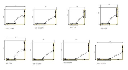 Καμπίνα γωνιακής εισόδου STARLET CORNER ENTRY CS12070T-100 (120X70εκ.) CLEAR - Image 2