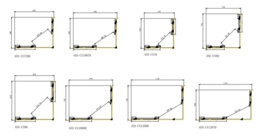 Καμπίνα γωνιακής εισόδου STARLET CORNER ENTRY CS12080T-100 (120X80εκ.) CLEAR - Image 2
