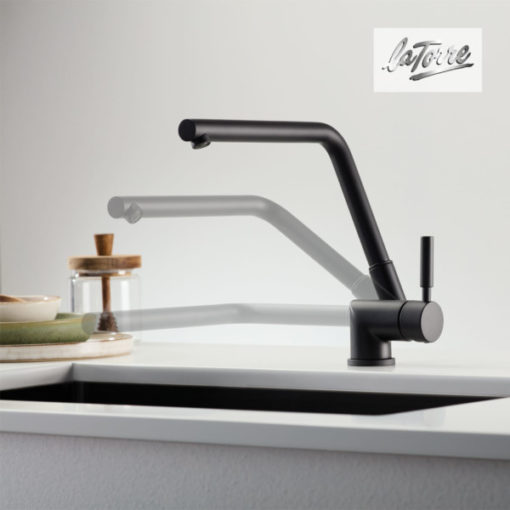 Μπαταρία Κουζίνας ΠΑΡΑΘΥΡΟΥ TECH 12115-400 BLACK MATT LA TORRE - Image 2