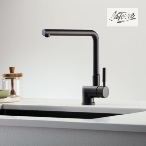 Μπαταρία Κουζίνας ΠΑΡΑΘΥΡΟΥ TECH 12115-400 BLACK MATT LA TORRE