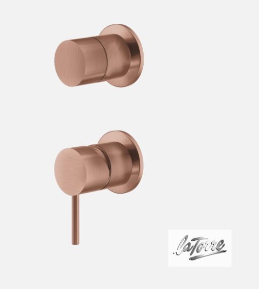 Μίκτης Εντοιχισμού 2 εξόδων ELLE 316 35314-811 rose gold brushed pvd LA TORRE