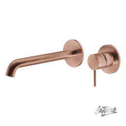 Μπαταρία Νιπτήρος Εντοιχισμού 2 οπών ELLE 316 35032-811 rose gold brushed pvd LA TORRE