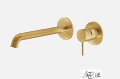 Μπαταρία Νιπτήρος Εντοιχισμού 2 οπών ELLE 316 35032-211 gold brushed pvd LA TORRE