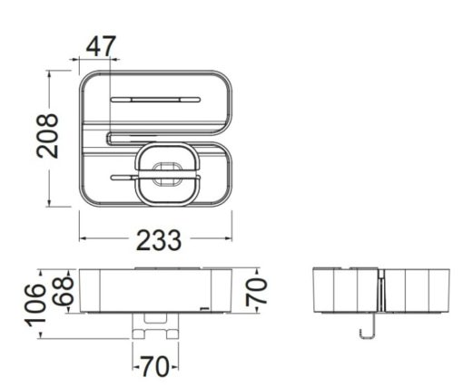 Ένθετη μπουκαλοθήκη FRAME black matt 8903-400 GEESA - Image 2