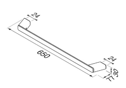 Πετσετοκρεμάστρα 60 εκ. SHIFT inox 9907/60-110 GEESA - Image 2