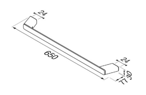 Πετσετοκρεμάστρα 60 εκ. SHIFT chrome 9907/60 GEESA - Image 2