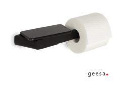 Χαρτοθήκη με εταζέρα SHIFT black matt 9924-400 GEESA