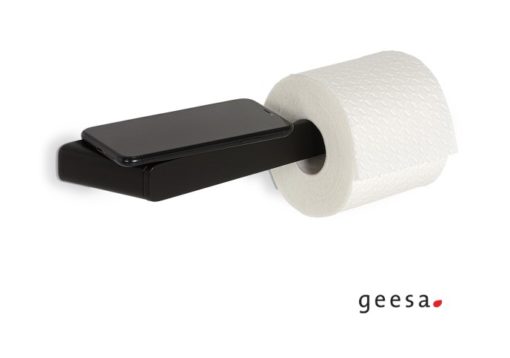 Χαρτοθήκη με εταζέρα SHIFT black matt 9924-400 GEESA