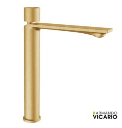Μπαταρία νιπτήρος υψηλή HALO gold brushed 515041-201 ARMANDO VICARIO