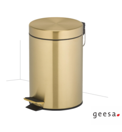 Επιδαπέδιο χαρτοδοχείο 3L gold brushed PVD GEESA