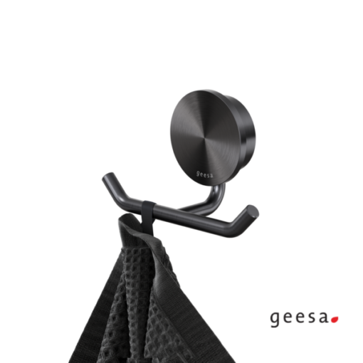 Άγκιστρο διπλό OPAL 7215-411 BLACK BRUSHED PVD GEESA