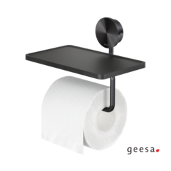 Χαρτοθήκη με εταζέρα 18,5εκ. OPAL BLACK BRUSHED PVD GEESA