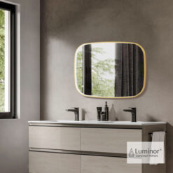 Καθρέπτης 60X80εκ FIZ 60 GOLD BRUSHED LUMINOR