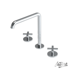 Μπαταρία Νιπτήρος Πάγκου ELLE CROSS 38102-100 CHROME LA TORRE