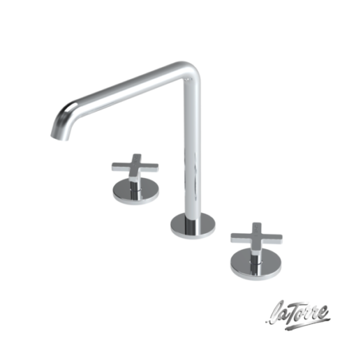 Μπαταρία Νιπτήρος Πάγκου ELLE CROSS 38102-100 CHROME LA TORRE