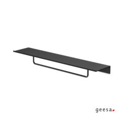 Εταζέρα με πετσετοκρεμάστρα 60εκ. LEEV 8207/60-400 BLACK MATT GEESA