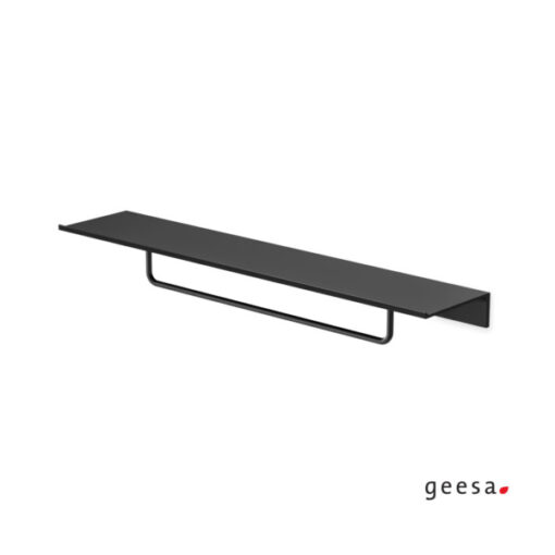 Εταζέρα με πετσετοκρεμάστρα 60εκ. LEEV 8207/60-400 BLACK MATT GEESA