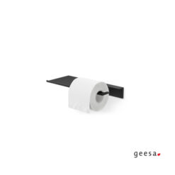 Χαρτοθήκη με εταζέρα 28εκ. LEEV 8209/28-400 BLACK MATT GEESA