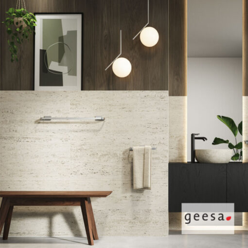 Πετσετοκρεμάστρα Σταθερή Μονή 60cm 1507/60-110 CRAFT GEESA INOX CHROME - Image 2