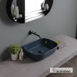 Νιπτήρας Επιτραπέζιος GLAM 56X39εκ.1804-600G SCARABEO OCEAN GLOSSY